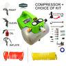 Greenworks Electric Compact Air Compressor 6l 240v 4600rpm + Accessory/tool Kit