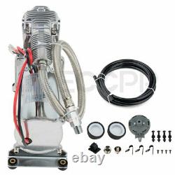 Heavy Duty Air Compressor 12v 200 PSI With 1/4 Hose Kit For Train Horns Bag