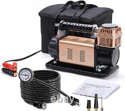 Heavy Duty Air Compressor Kit, 12V 6.35CFM Air Compressor Tire Inflator Portable