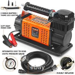 Heavy Duty Portable 12V Air Compressor Kit Inflate 180L (6.35Ft³)/Min Max