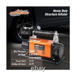 Heavy Duty Portable 12V Air Compressor Kit Inflate 6.35CFM (180L/ Min), Max 1