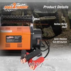 Heavy Duty Portable 12V Air Compressor Kit Inflate 6.35CFM (180L/ Min), Max 1