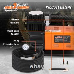 Heavy Duty Portable 12V Air Compressor Kit Inflate 6.35CFM (180L/ Min), Max 1