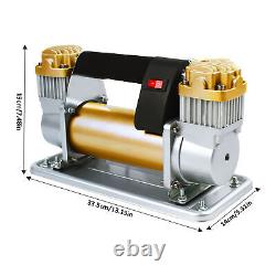 Heavy Duty Portable Air Compressor for Truck RV SUV ATV UTV Tire Inflator 12V