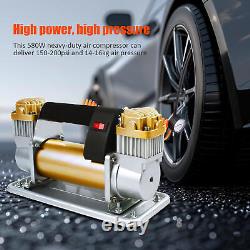 Heavy Duty Portable Air Compressor for Truck RV SUV ATV UTV Tire Inflator 12V
