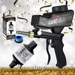 Holiday Kit AS118 Black Sandblaster and AI303-C1 Air Compressor Filter Bundle