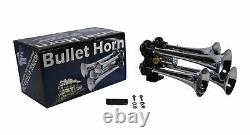 HornBlasters Bullet 127H Loud Air Horn Kit for Truck with 275C Compressor