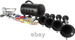 HornBlasters Conductor's Special 540 Loud Train Air Horn Kit with VIAIR Compressor