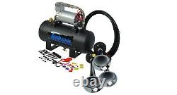 HornBlasters Jackass 127H Loud Train Air Horn Kit with VIAIR 275C Compressor