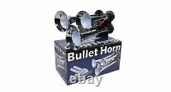 HornBlasters Quad Note Trumpet Loud Air Horn Kit with VIAIR 400C Compressor System