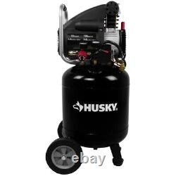 Husky Portable Electric Air Compressor WithExtra Value Kit Heavyduty 10 Gal. Black