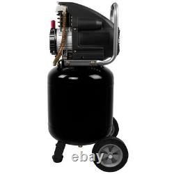 Husky Portable Electric Air Compressor WithExtra Value Kit Heavyduty 10 Gal. Black