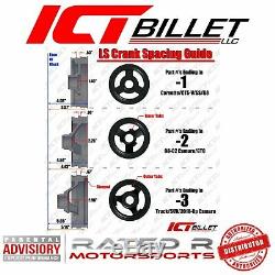 ICT Billet LS Truck Spacing R4 A/C Air Conditioner Compressor Bracket Kit