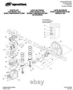 Ingersoll-rand Ir Air Compressor Rebuild Kit Parts Model Ss3 Type 30