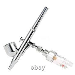 KKMOON Airbrush Compressor Air Brush Kit 0.3mm 7cc Spray Nail Art Paint