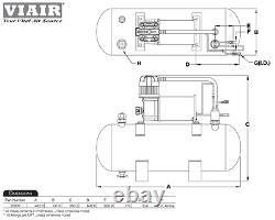 Kleinn 730 Air Horn The Demon Train Horn with VIAIR 20005 150psi Air Kit 158 db