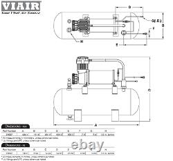 Kleinn 730 Air Horn The Demon Train Horn with VIAIR 20007 200psi Air Kit 158 db