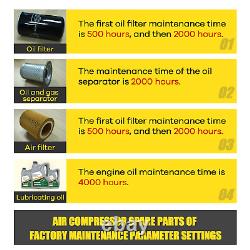 Maintenance Kit for 20HP Screw Air Compressor with Air Oil Filter Oil Separator