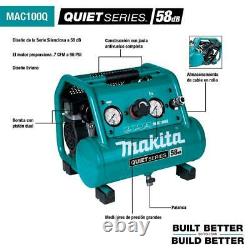 Makita Electric Air Compressor 1/2 HP Oil-Free 18-Gauge Brad Nailer Combo Kit