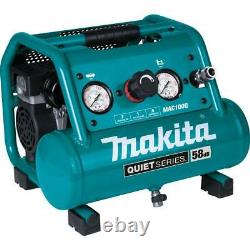 Makita Electric Air Compressor 1/2 HP Oil-Free 18-Gauge Brad Nailer Combo Kit