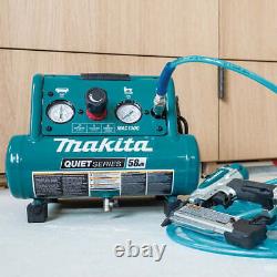 Makita MAC100QK1 1/2 HP 1 Gallon Compact Electric Compressor Nailer Combo Kit