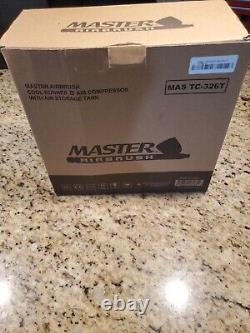 Master Airbrush 1/5 HP Cool Runner II Dual Fan Tank Air Compressor Kit