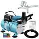 Master Airbrush Air Compressor System Kit, Gravity Feed Dual-action Airbrush Set