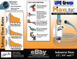 MaxLine COMPRESSED AIR TUBING piping system Master Kit 1/2 pipe x 100 FT M3800