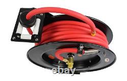 MaxWorks 80720 50ft Auto Rewind Retractable Reel with 3/8 x 50' Air Hose wit