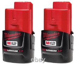 Milwaukee 2475-20 M12 Cordless Portable Car Tire Inflator Air Compressor Kit