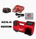 Milwaukee 2848-20 M18 18v Compact Tire Inflator + Xc5.0 Ah Battery & Charger Kit
