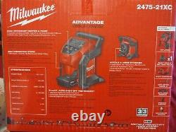 Milwaukee M12 12V Cordless Compact Inflator Kit 2475-21XC Battery & Charger Incl