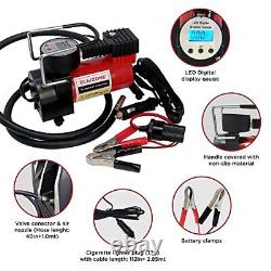 NEW 25-Pc portable air compressor/Inflator Kit with Digital LCD Display