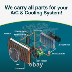NEW A/C UNIVERSAL KIT UNDERDASH COMPLETE AIR CONDITIONER With YORK COMPRESSOR 12V