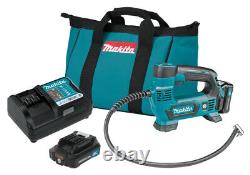 NEW Makita MP100DWRX1 12 volt max 2.0Ah CXT Lithium-Ion Cordless Inflator Kit