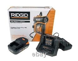 NEW RIDGID 18V Cordless Higher Pressure Inflator Kit with Battery and Charger