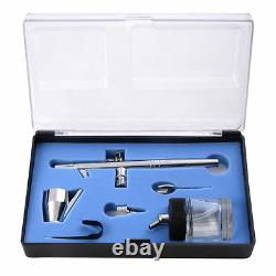 New 3 AIRBRUSH & COMPRESSOR KIT Dual-Action AIR BRUSH SPRAY SET Tattoo Nail Art