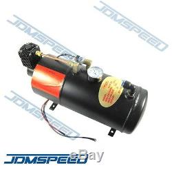 New 4 Trumpet Chrome Train Air Horn With 150 PSI 3 Liter 12V Air Compressor
