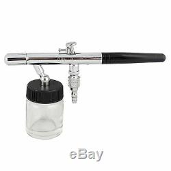 OPHIR 3-Airbrush Spray Gun Kits with Air Tank Compressor for Hobby Makeup Model