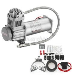 Onboard Universal Air Compressor 200PSI Car Truck Train Horn Suspension Kit