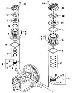 PN 32248205 Ingersoll Rand 2475 Low Pressure Valve Plate Assembly with gaskets