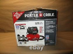 PORTER-CABLE 6 Gal. 150 PSI Portable Electric Air Compressor with 3 tool KIT