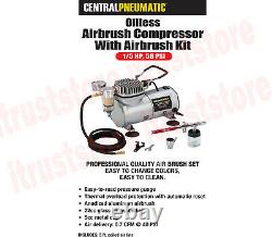 PRO Oilless Compressor Airbrush Kit with Easy Color-Change Airbrushes