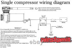 Pewter 400 Air Compressor 90 On 120 Off & Relay For Air Suspension System