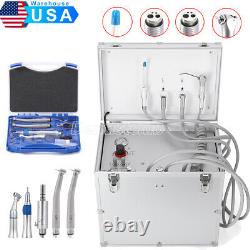 Portable Dental Delivery Unit Air Compressor Suction Syringe 4-Holes / Handpiece