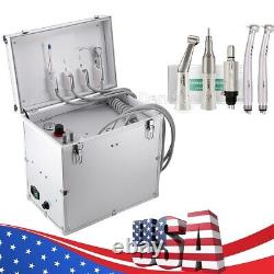 Portable Dental Delivery Unit Air Compressor Turbine 4Hole /Handpiece kit
