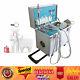 Portable Dental Delivery Unit With Air Compressor Handpiece Kit 4 Hole Suction