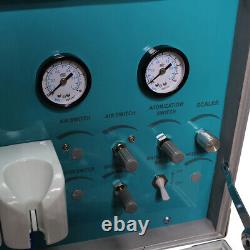 Portable Dental Delivery Unit with Air Compressor Handpiece Kit 4 Hole Suction