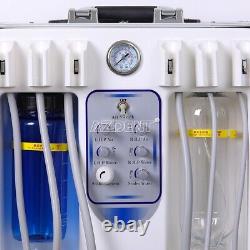 Portable Dental Mobile Delivery Unit Cart Air Compressor+Low Speed Handpiece Kit