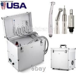 Portable Dental Moble Delivery Unit Air Compressor /High Low Handpiece kit 4H